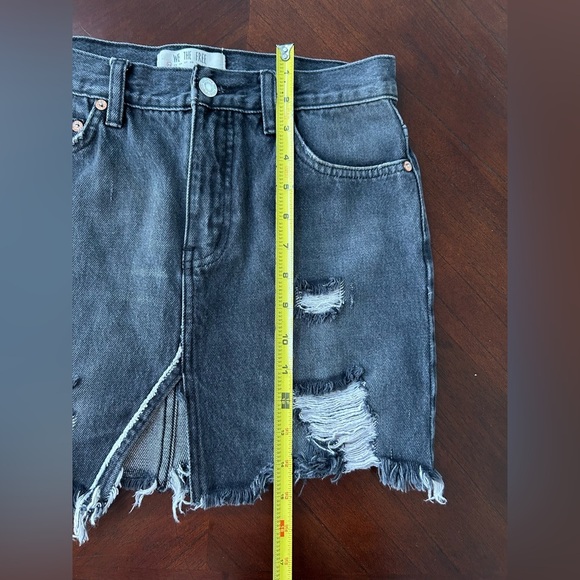 We The Free Charcoal Denim Skirt - Picture 5 of 6